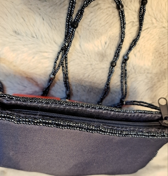 Blue & Silver Beaded Bag - Picture 5 of 7